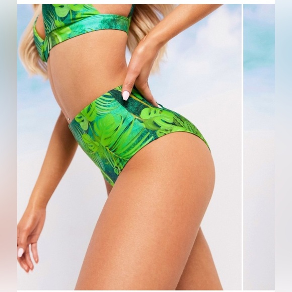 ASOS DESIGN SWIM GLAM mix and match high waist bikini bottom size 6 NWOT - Picture 4 of 8